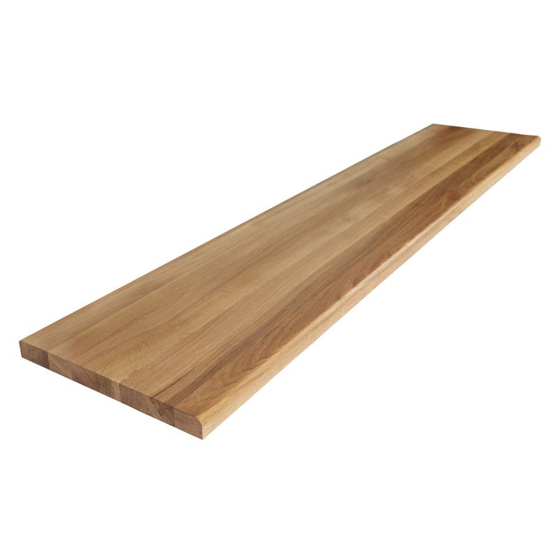Parapet drewniany dąb DotWood 92 x 30 x 2,6 cm lita lamela olejowany 1 szt.