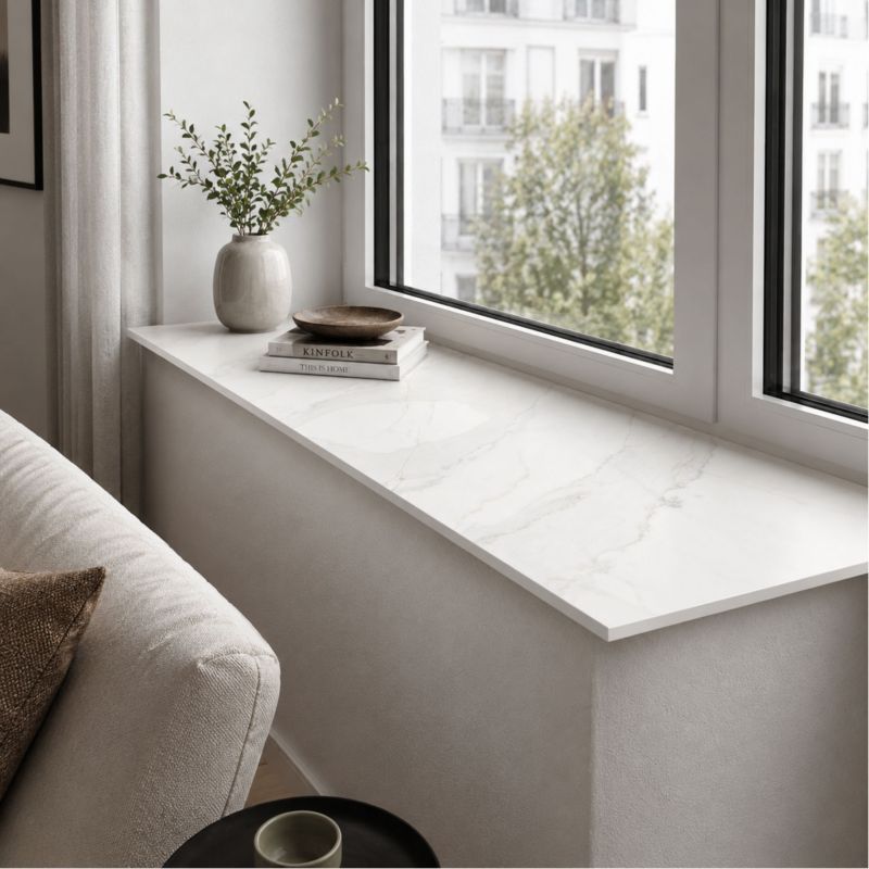 Parapet wewnętrzny KOLM HPL 12 mm Calacatta Olympus (K551SU) 180x20 cm 1szt.