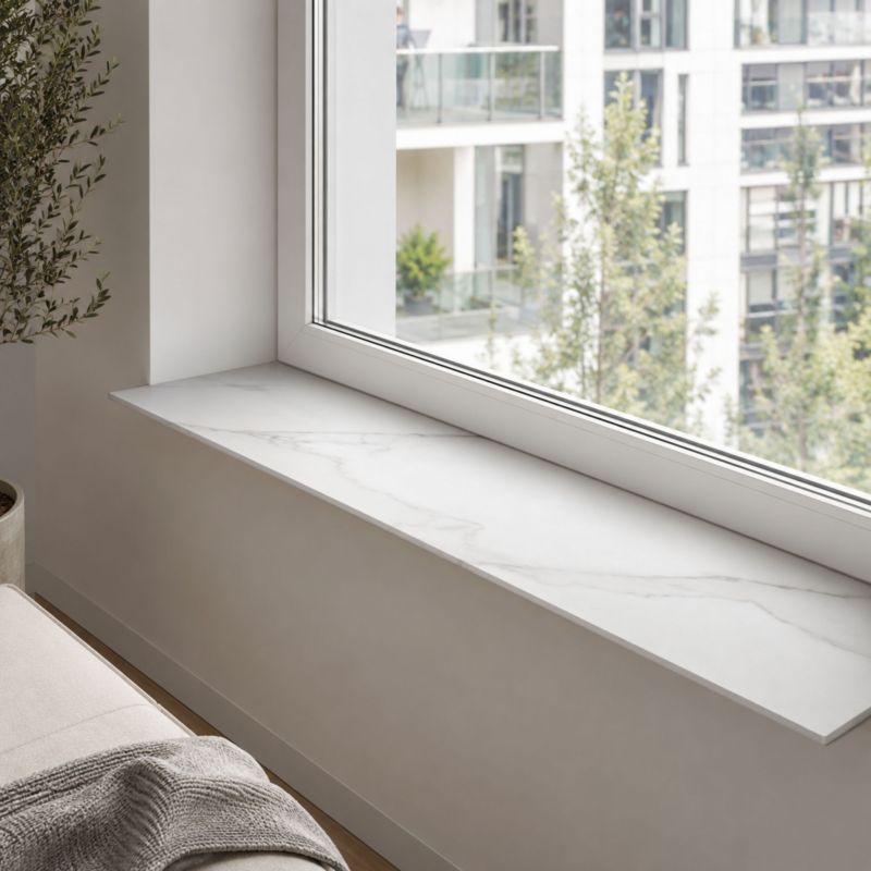 Parapet wewnętrzny KOLM HPL 12 mm Calacatta Olympus (K551SU) 190x20 cm 1szt.