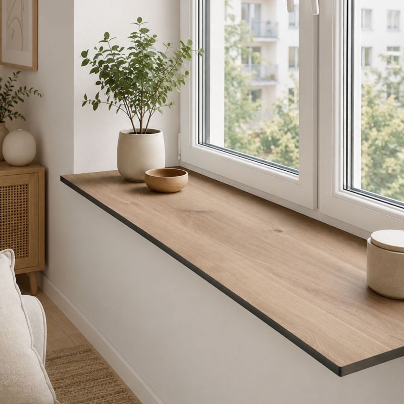 Parapet wewnętrzny KOLM HPL 12 mm Dąb Castello Miodowy (K358PW) 130x15 cm 1szt.