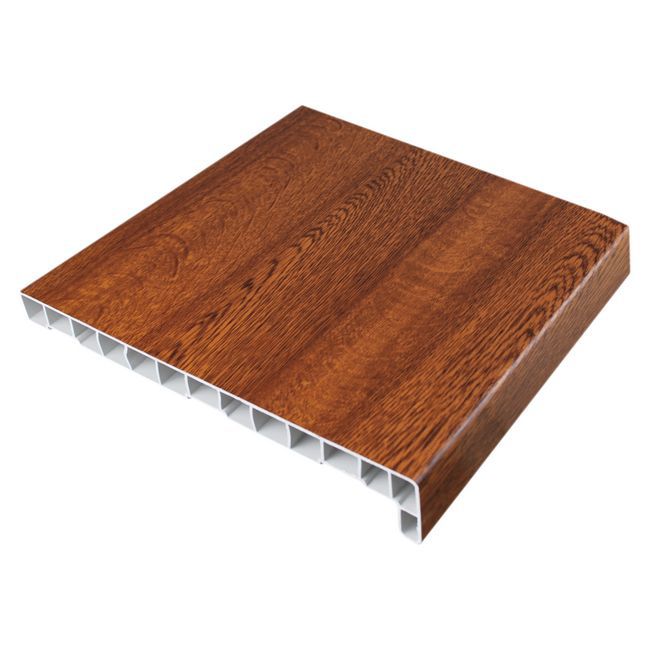 Parapet wewnętrzny PCV Form 25 x 186 cm złoty dąb