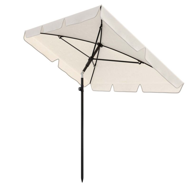 Parasol balkonowy prostokątny 200x125 cm di volio Ankona Kremowy 1 szt.