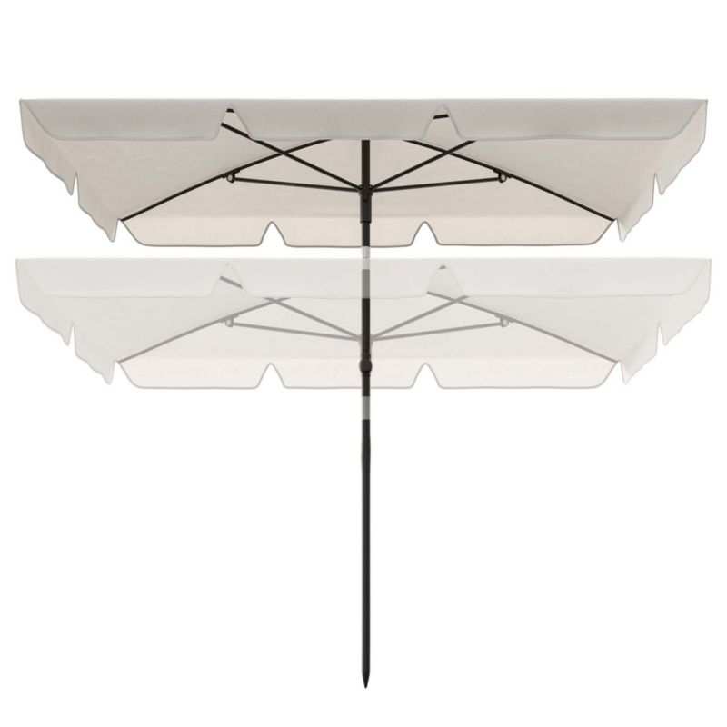 Parasol balkonowy prostokątny 200x125 cm di volio Ankona Kremowy 1 szt.