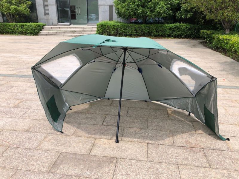 Parasol Be-active.pl parawan plażowy ogrodowy zielony 1szt