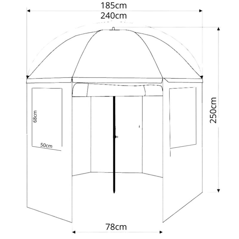 Parasol Enero Camp  namiot wędkarski 2w1  1szt.