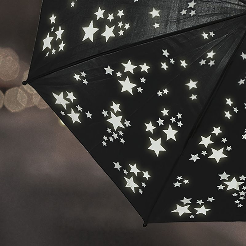 Parasol Esschert Design czarny gwiazdki 87,5 cm wys. 71,2 cm 1 szt.