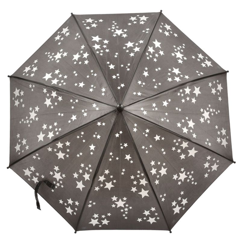 Parasol Esschert Design czarny gwiazdki 87,5 cm wys. 71,2 cm 1 szt.