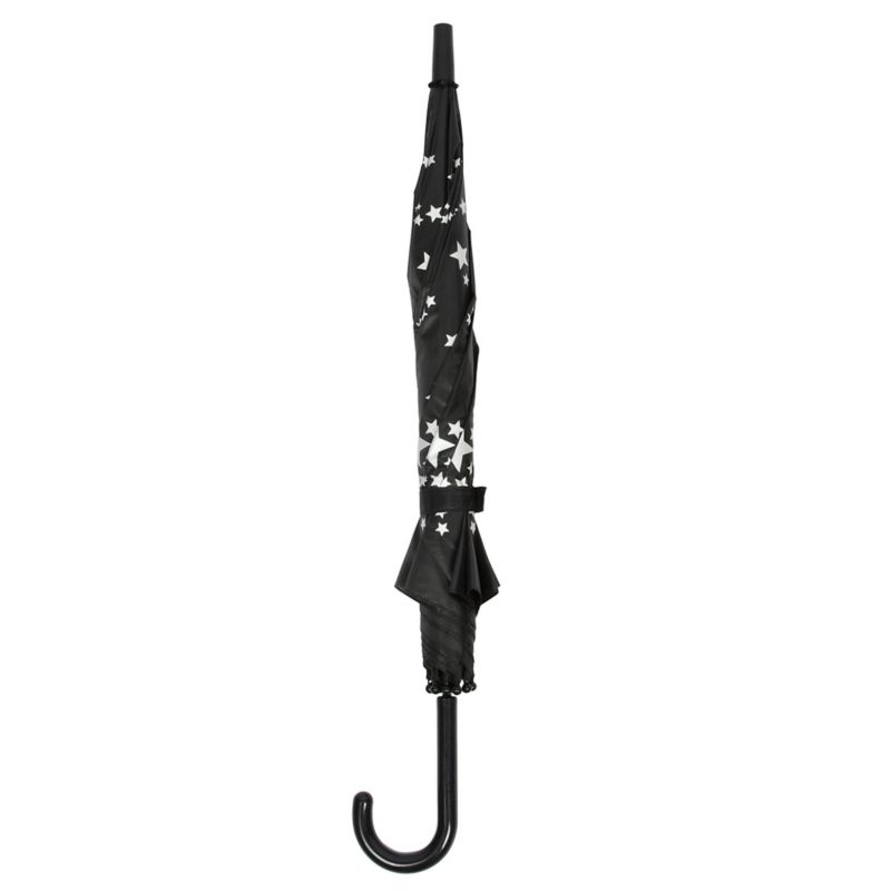 Parasol Esschert Design czarny gwiazdki 87,5 cm wys. 71,2 cm 1 szt.