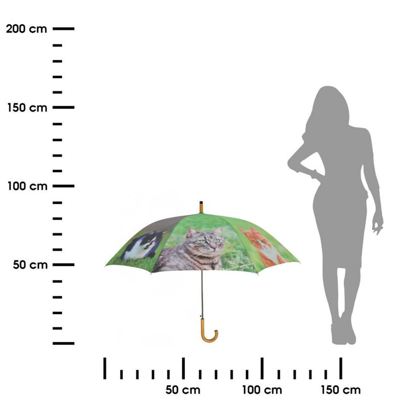 Parasol Esschert Design koty drewniana rączka 96x120 cm 1 szt.