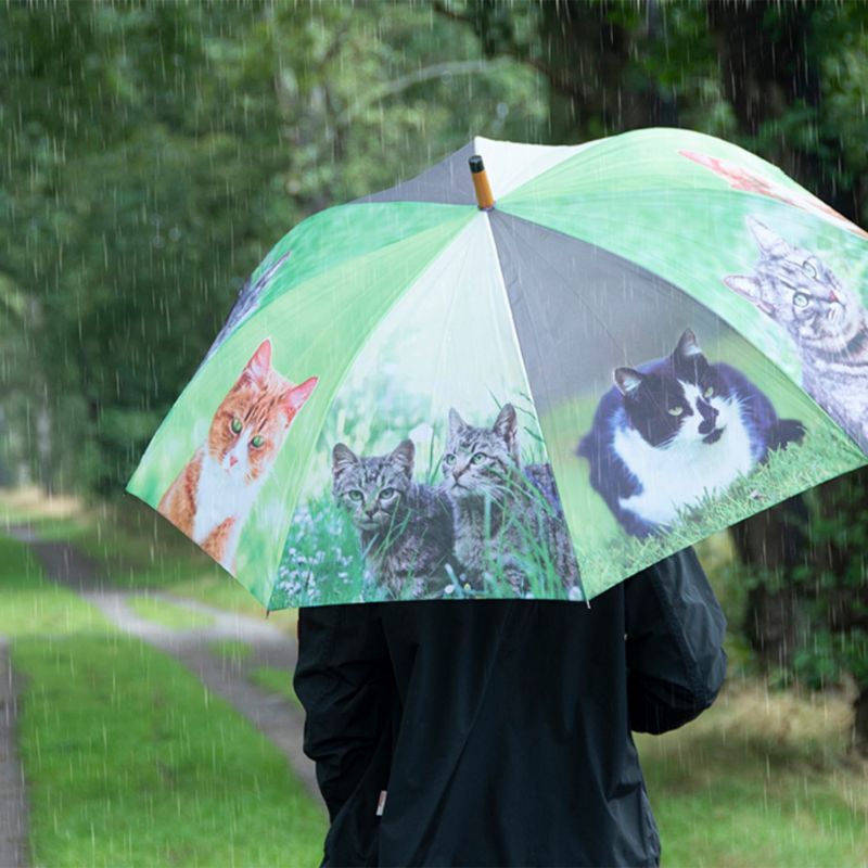 Parasol Esschert Design koty drewniana rączka 96x120 cm 1 szt.