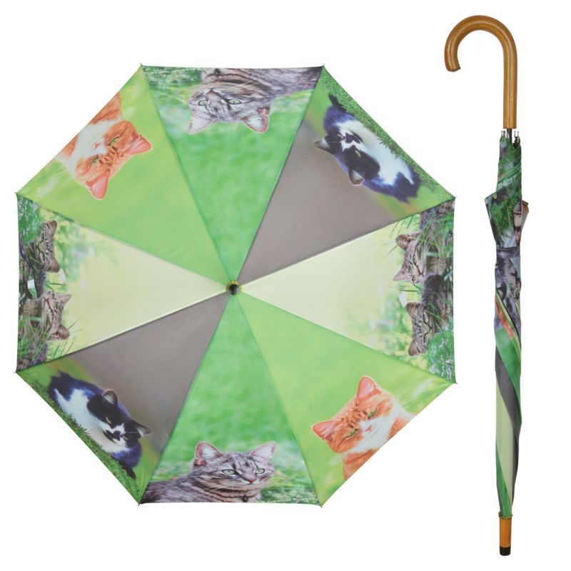 Parasol Esschert Design koty drewniana rączka 96x120 cm 1 szt.