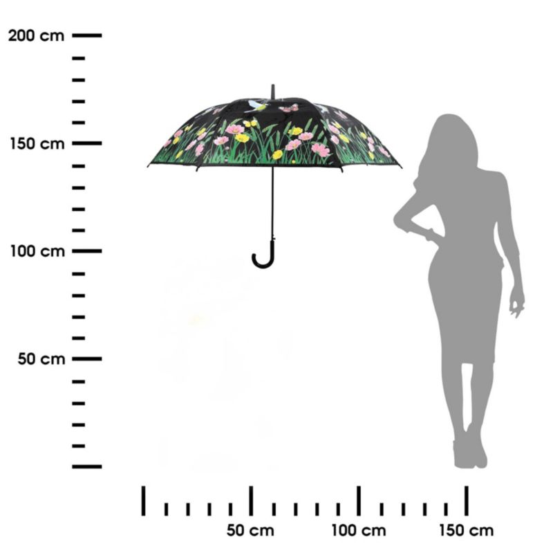 Parasol Esschert Design Kwiecista zmieniający kolor automatyczny 118 cm wys. 95 cm 1 szt.