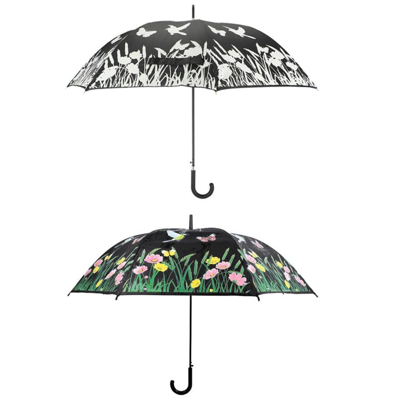 Parasol Esschert Design Kwiecista zmieniający kolor automatyczny 118 cm wys. 95 cm 1 szt.