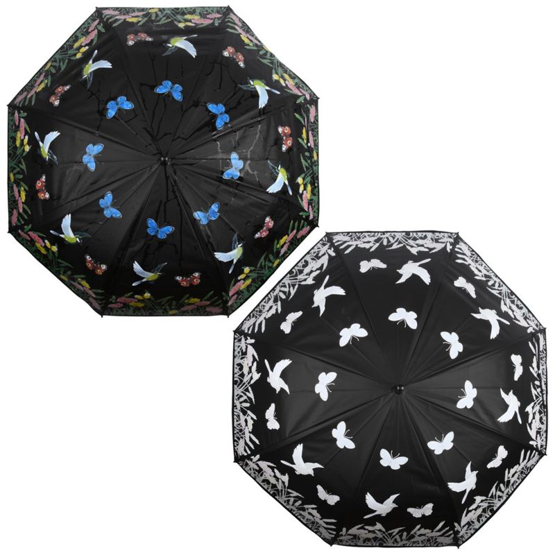 Parasol Esschert Design Kwiecista zmieniający kolor automatyczny 118 cm wys. 95 cm 1 szt.