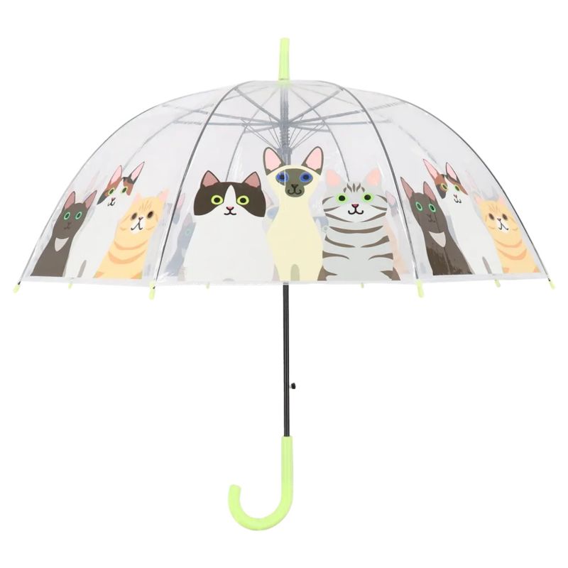 Parasol Esschert Design TP466 transparentny kotki 86,5 cm wys. 81,5 cm 1 szt.