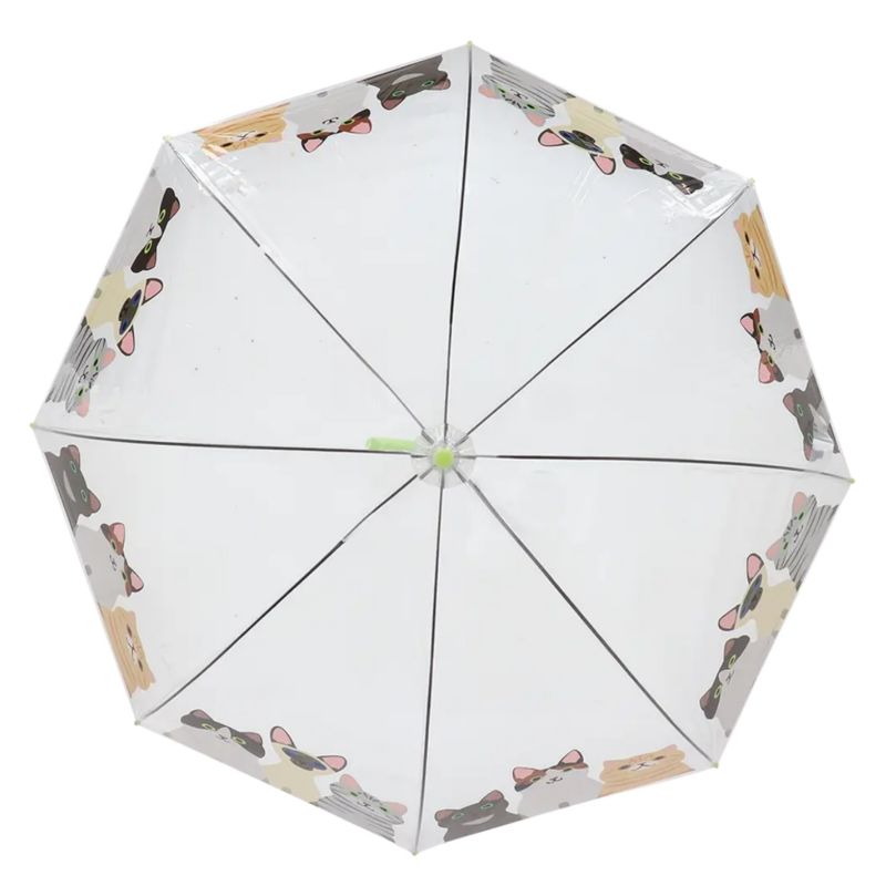 Parasol Esschert Design TP466 transparentny kotki 86,5 cm wys. 81,5 cm 1 szt.