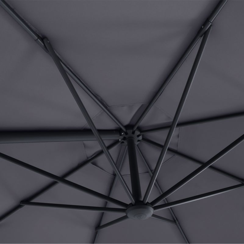 Parasol GoodHome Brindisi okrągły 3,5m antracyt