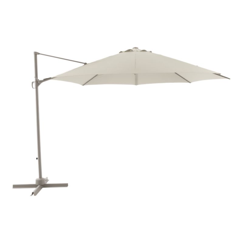 Parasol GoodHome Brindisi okrągły 3,5m jasny szary