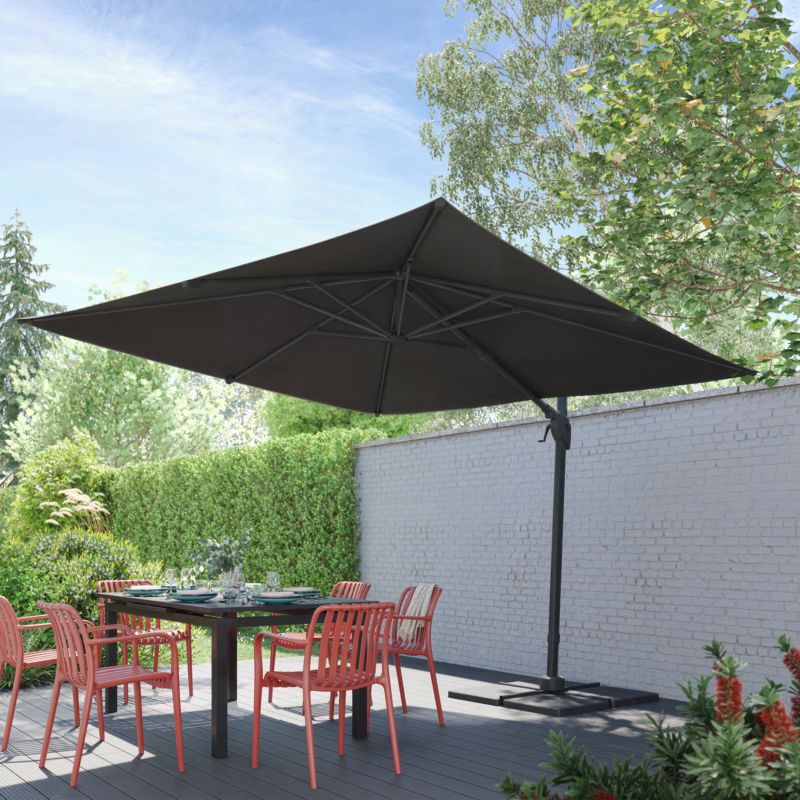 Parasol GoodHome Corby 3 x 3m antracyt