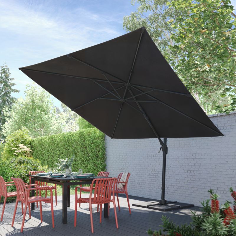 Parasol GoodHome Corby 3 x 3m antracyt