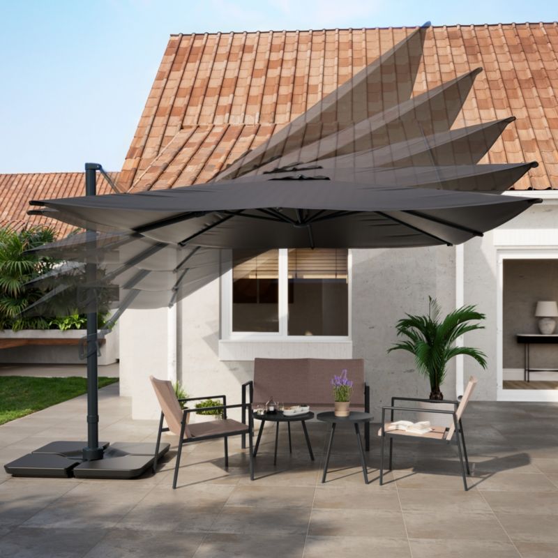 Parasol GoodHome Corby 3 x 4m antracyt