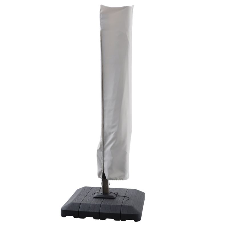 Parasol GoodHome Corby led 3 x 3 m z basą efekt drewna