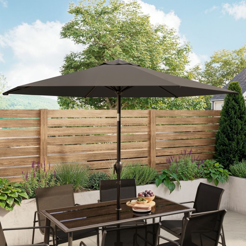 Parasol GoodHome Kasane okrągły 2,5m antracyt