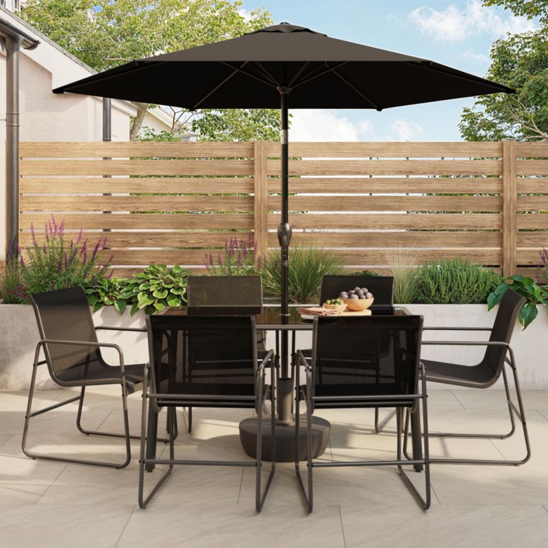 Parasol GoodHome Kasane okrągły 2,5m antracyt