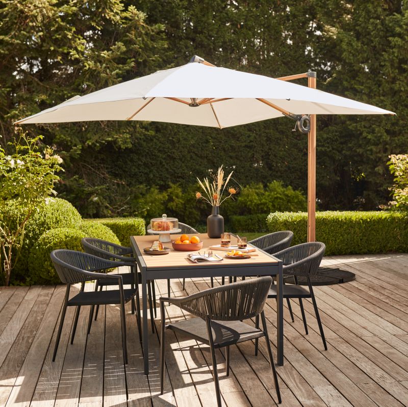 Parasol GoodHome Naya 3 x 3 m biały