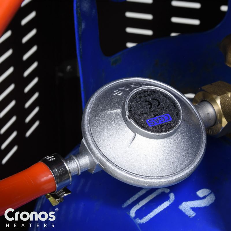 Parasol Grzewczy Cronos Ogrzewacz Tarasowy Gazowy Piramida Cheopsa Czarna 11 kW 1szt.