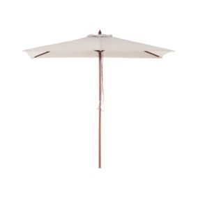 Parasol ogrodowy 144 x 195 cm beżowy Flamenco 1 szt.