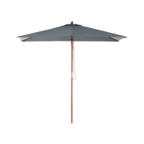 Parasol ogrodowy 144 x 195 cm szary Flamenco 1 szt.