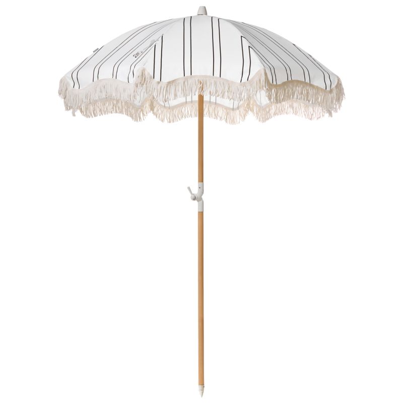 Parasol ogrodowy 155 cm Mondello Biały/ czarny 1 szt.