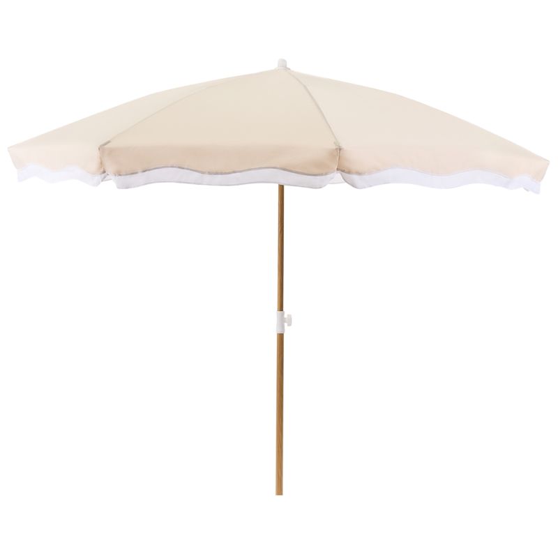 Parasol ogrodowy 232 cm Sestriere Beżowy 1 szt.