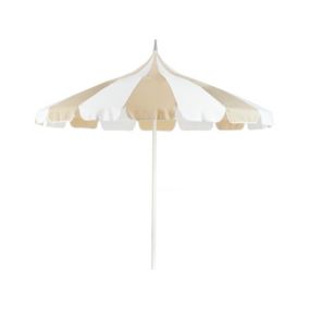 Parasol ogrodowy 245 cm beżowo-biały Minoa 1 szt.