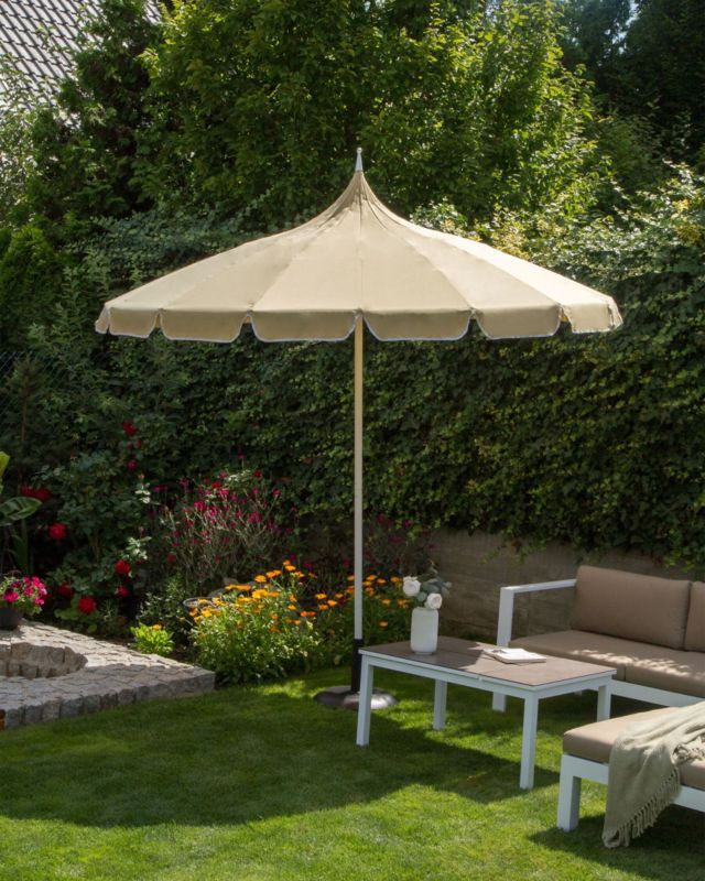 Parasol ogrodowy 245 cm beżowy Minoa 1 szt.