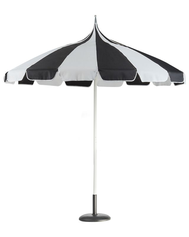 Parasol ogrodowy 245 cm czarno-biały Minoa 1 szt.