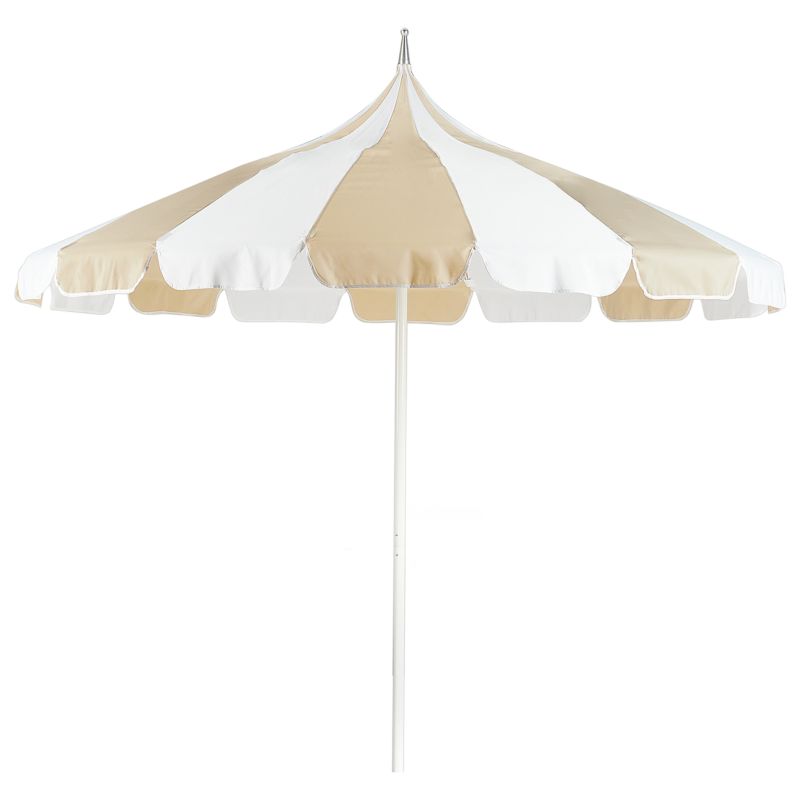 Parasol ogrodowy 245 cm Minoa Biały/ beżowy 1 szt.