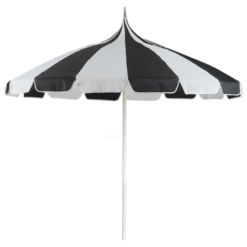 Parasol ogrodowy 245 cm Minoa Czarny/ biały 1 szt.