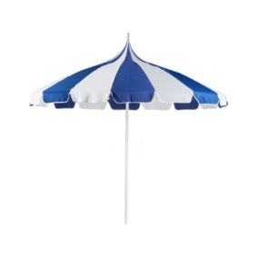 Parasol ogrodowy 245 cm niebiesko-biały Minoa 1 szt.