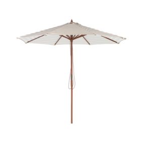 Parasol ogrodowy 260 cm beżowo-biały Ferentillo 1 szt.