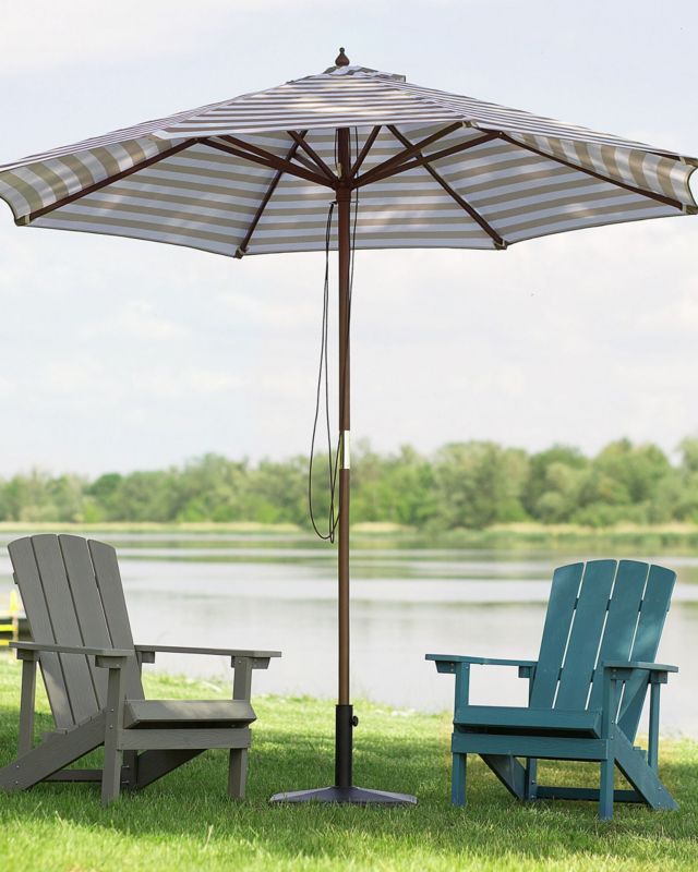 Parasol ogrodowy 260 cm beżowo-biały Ferentillo 1 szt.