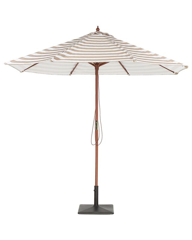 Parasol ogrodowy 260 cm beżowo-biały Ferentillo 1 szt.