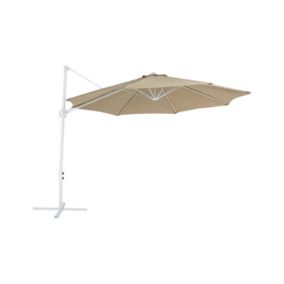 Parasol ogrodowy 295 cm szarobeżowy z białym Savona ii 1 szt.