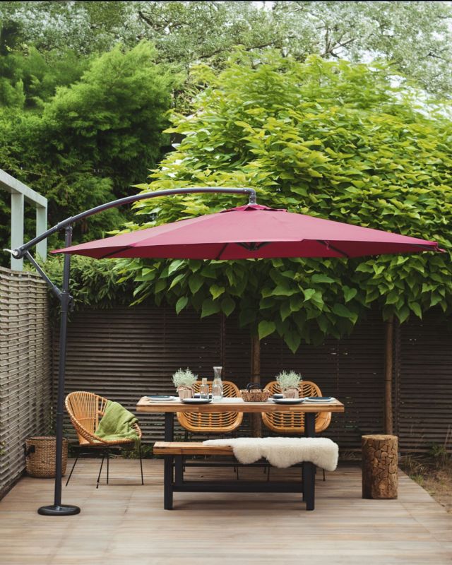 Parasol ogrodowy 300 cm burgundowy Ravenna 1 szt.