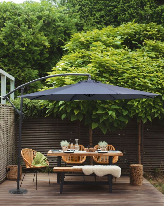 Parasol ogrodowy 300 cm szary Ravenna II 1 szt.