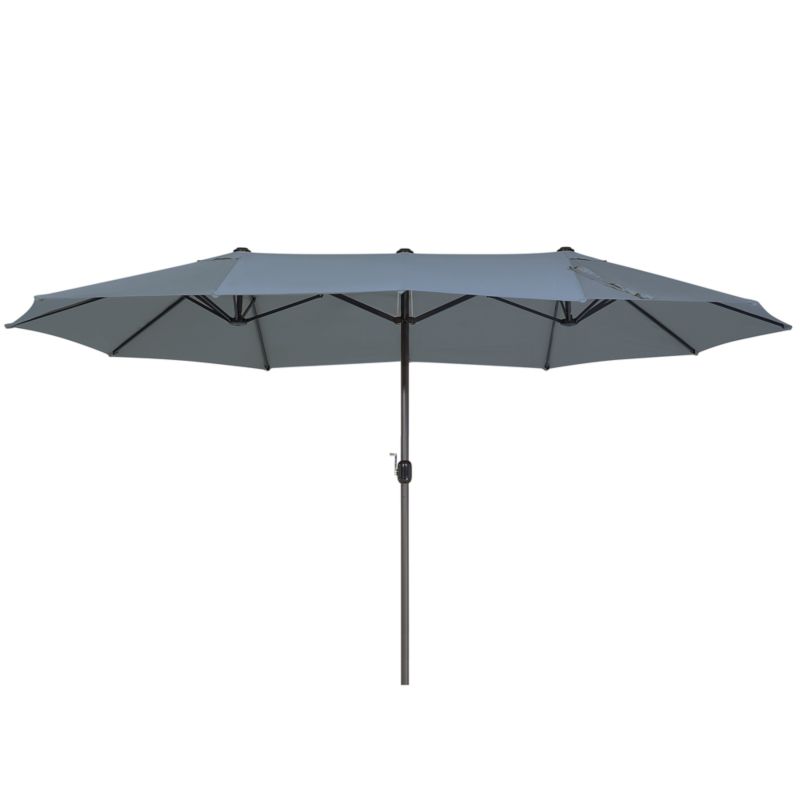 Parasol ogrodowy 460 cm Sibilla Szary 1 szt.