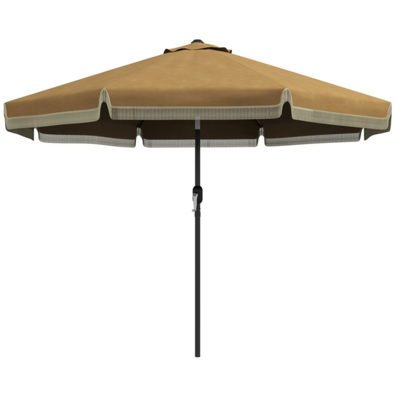 Parasol ogrodowy Artdesign ozdobny tarasowy z ozdobnymi frędzlami kolor khaki średnica 265cm  1szt.