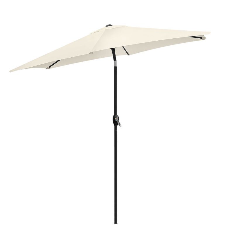 Parasol ogrodowy Bauerkraft składany regulowany 210 cm beżowy 1 szt.