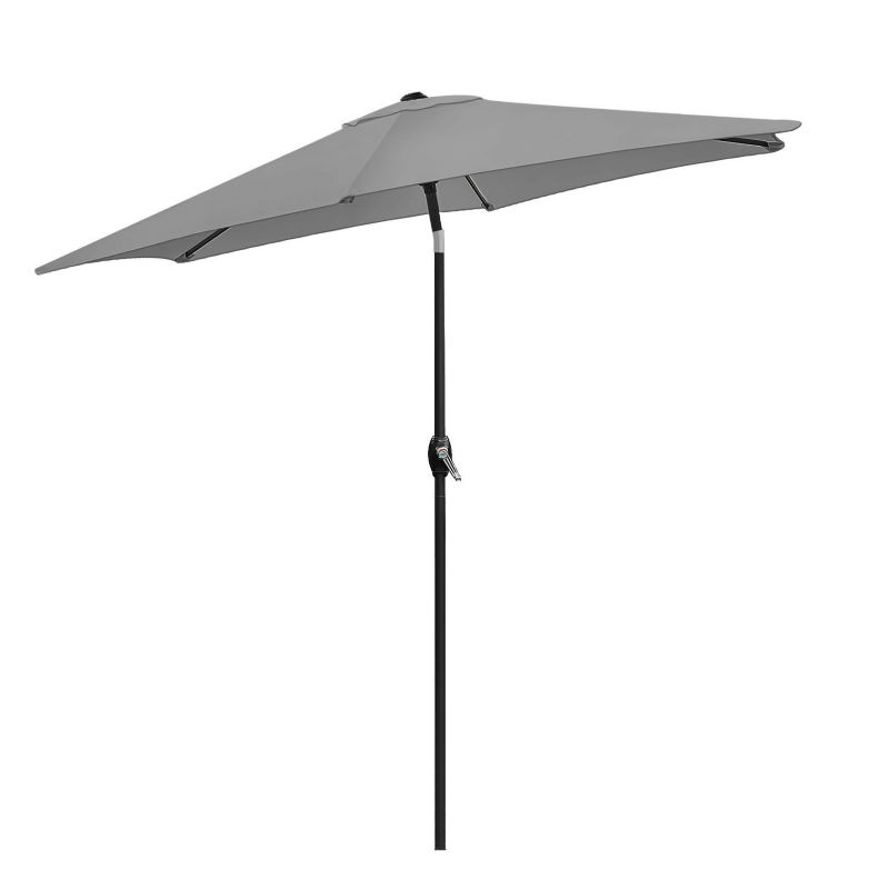 Parasol ogrodowy Bauerkraft składany regulowany 210 cm grafitowy 1 szt.